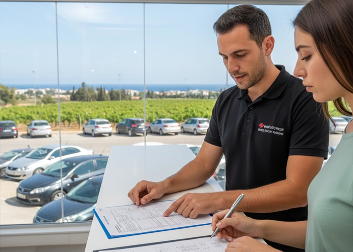 Car rental insurance options explained in Binyamina by Car4Hire representative