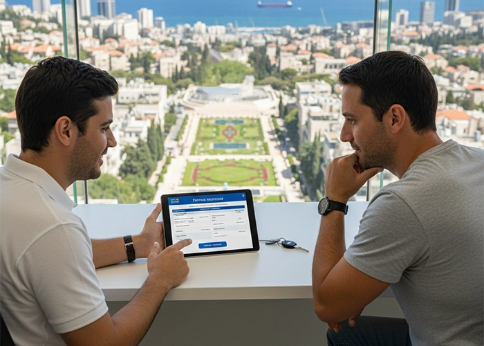 Car rental insurance options explained in Haifa by Car4Hire representative