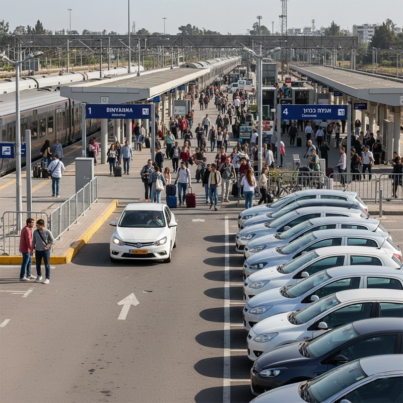 Car rental service near Zikhron Yaakov train station with Car4Hire