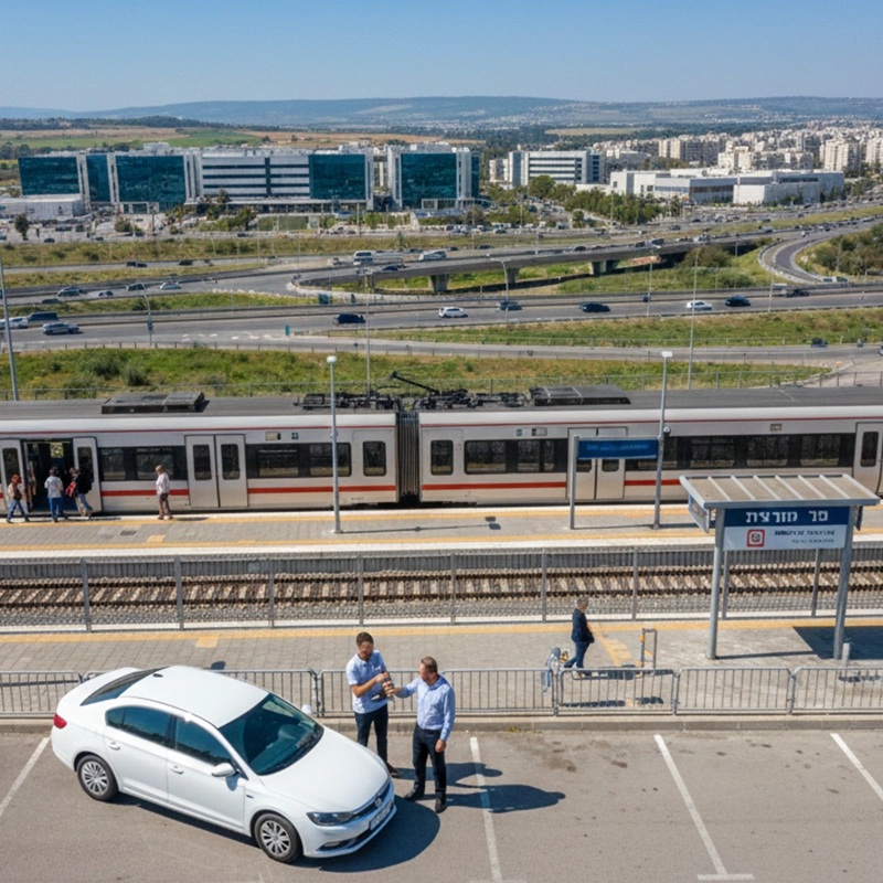 Car rental service near Yokneam train station with Car4Hire Israel