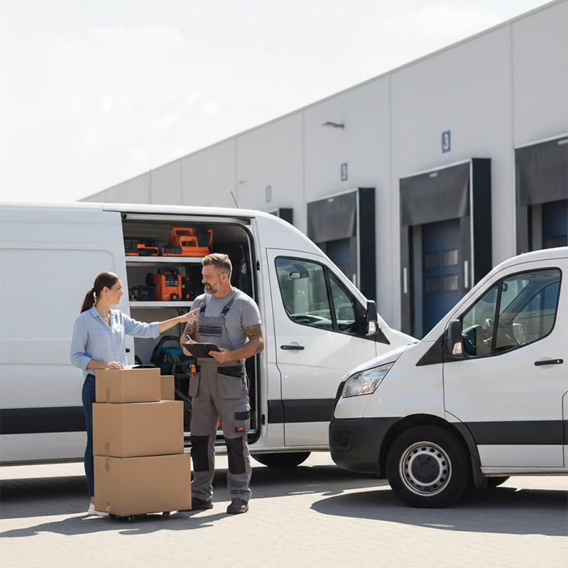 A contractor renting a commercial Vehicles in Israel