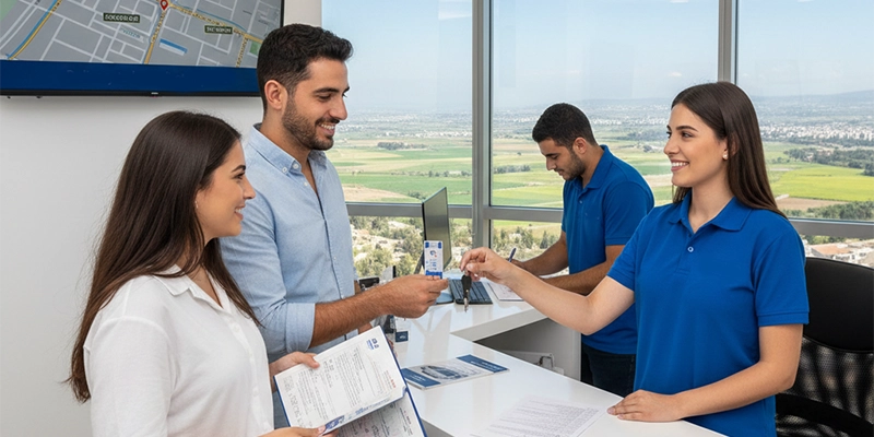 Required documents and identification needed to rent a car in Afula