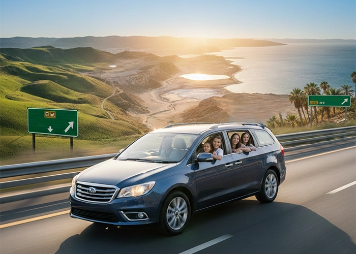 Family trip with a seven seater car rental