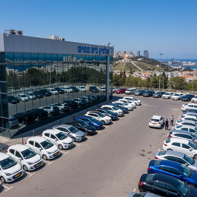 Rental car fleet available in Haifa including economy cars, SUVs and family vehicles